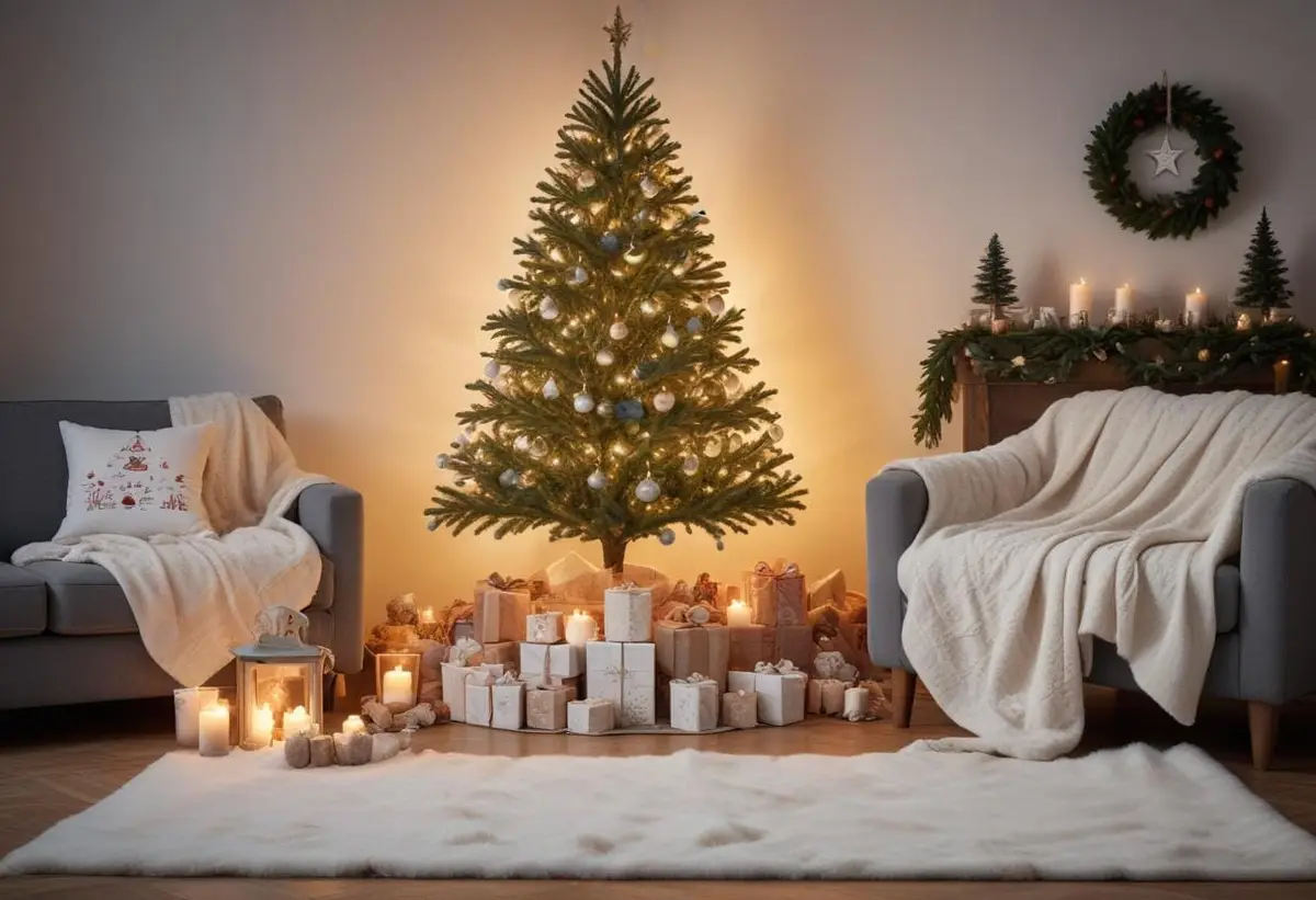 Öppna en dörr till skönhet med Lumene adventskalender illustration